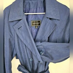 Navy blue Gallery trench coat